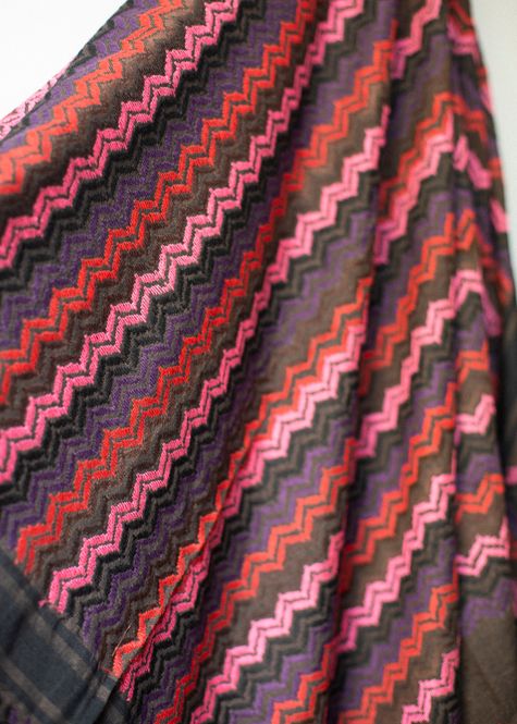 Hovedbilde Stor keffiyeh, brun og rødtoner