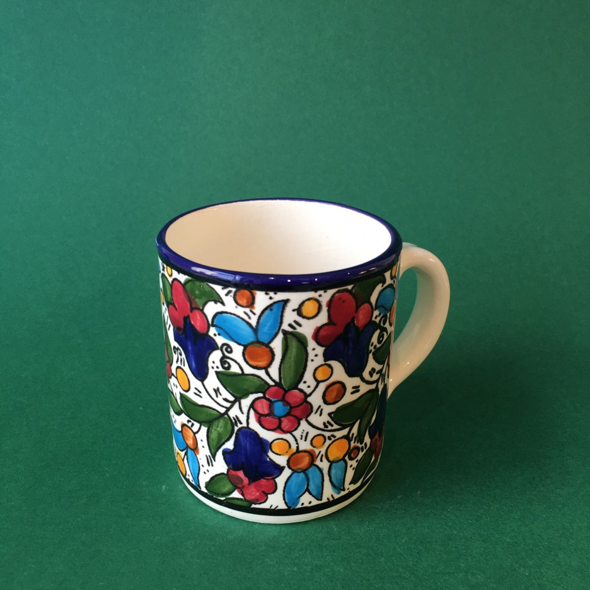 Mellomstor keramikkopp 8 cm, flerfarget