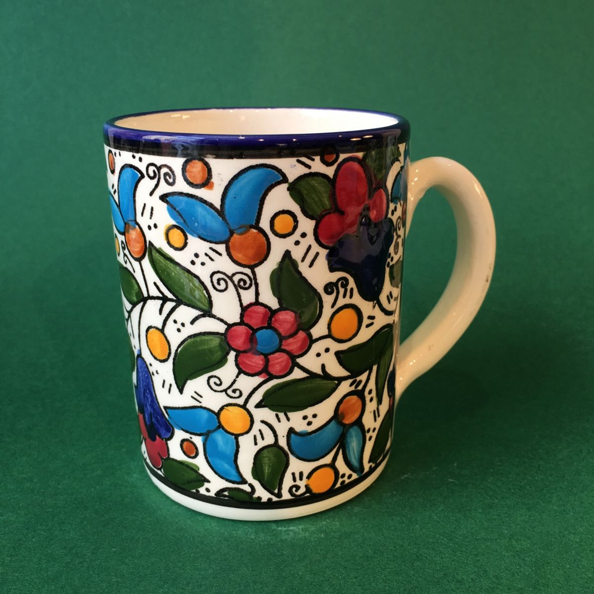 Stor keramikkopp 10 cm, flerfarget