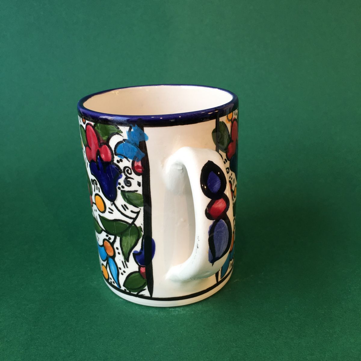 Stor keramikkopp 10 cm, flerfarget