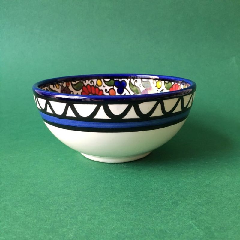 Keramikkskål, flerfarget 12 cm