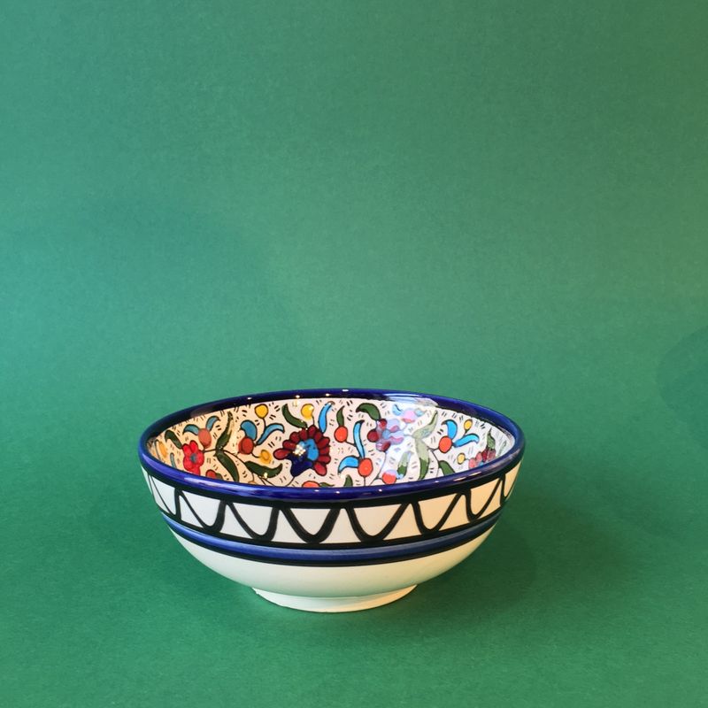 Keramikkskål, flerfarget 15 cm