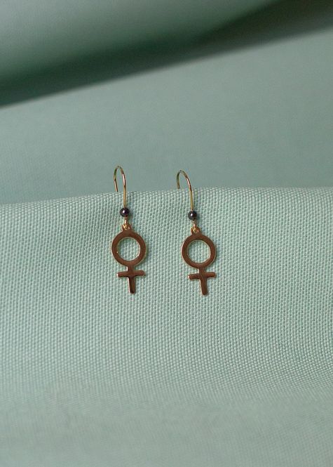Hovedbilde Øredobber - Feminize, gullbelagt sølv