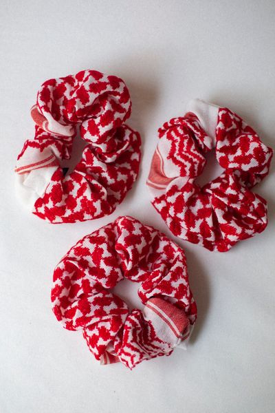 Hovedbilde Keffiyeh-hårstrikk, rød